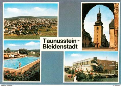 73935735 Bleidenstadt Taunusstein Panorama Schwimmbad Kirche Sport und Jugendzen