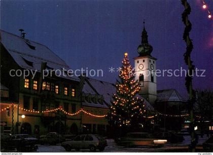 73266305 Tirschenreuth Marktplatz zur Weihnachtszeit