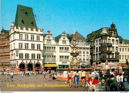 72892913 Trier Mosel Marktplatz mit Petrusbrunnen Trier