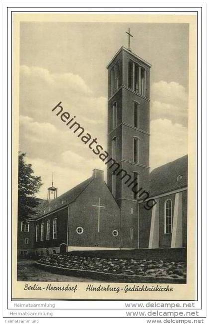 Berlin-Hermsdorf - Hindenburg Gedächtniskirche 1935