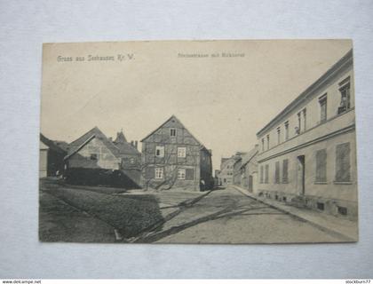 Seehausen , Wanzleben, Strasse , Seltene Karte um 1910