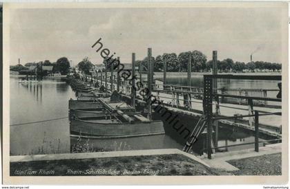 Weil am Rhein - Rhein Schiffsbrücke