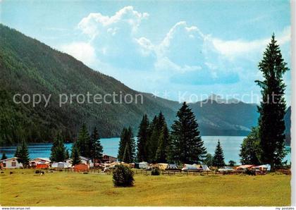 Weissensee Kaernten AT Campingplatz Weissensee Ostufer