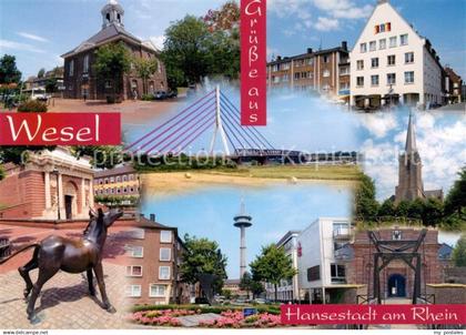 73227238 Wesel Rhein Hansestadt Ziehbruecke Wesel Rhein