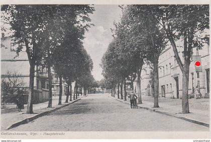 AK Goßlershausen Jablonowo Pomorskie Hauptstraße NS Flagge Rehden Radzyn Lessen Lasin Briesen Strasburg Neumark Graudenz