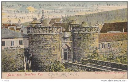 Allemagne - Büdingen - Jerusalemer Thor - Précurseur Postmarked Giessen Gelnhausen 1903