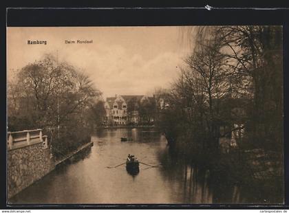 AK Hamburg-Winterhude, Beim Rondeel mit Ruderbooten