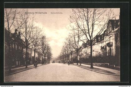 AK Hamburg-Winterhude, Häuservillen in der Gellertstrasse