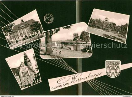 72643568 Wittenberge Prignitz Schloss Promenade Wasserturm Rathaus Wittenberge