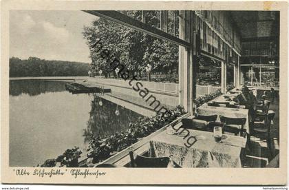 Berlin Zehlendorf - Alte Fischerhütte am Schlachtensee Walter Meinecke - S-Bahn Zehlendorf gel. 1954