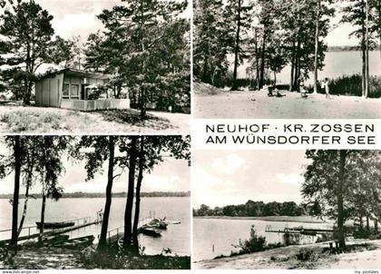 72703502 Neuhof Zossen Wuensdorfer See Bungalow Badestrand Steg Neuhof Zossen