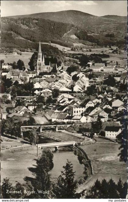 70912225 Zwiesel Niederbayern Zwiesel Bruecke Kirche  x