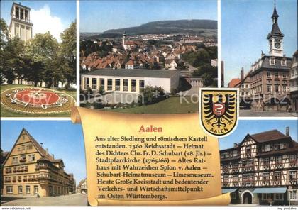 71975281 Aalen Stadtpfarrkirche Altes Rathaus mit Spion Aalen