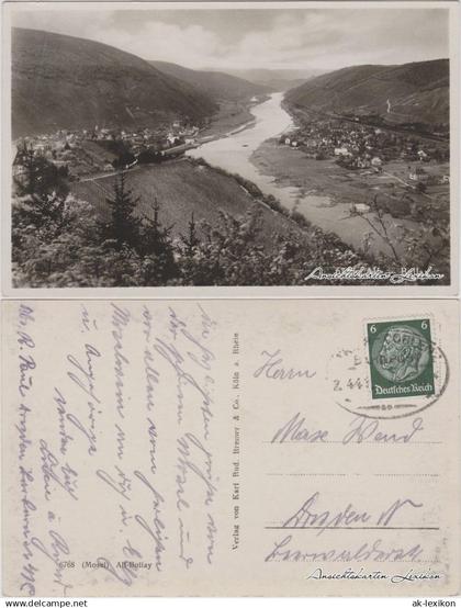 Ansichtskarte Alf (Mosel) Panorama Alf Bullay 1938