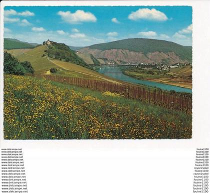 carte ( format 15 x 10 cm ) alf  bullay a d mosel   mit marienburg