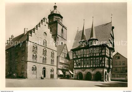 73284909 Alsfeld Marktplatz Weinhaus Walpurgiskirche Rathaus Alsfeld