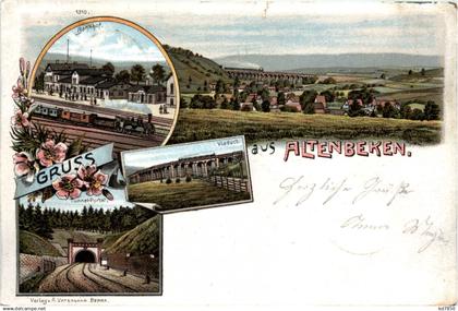 Gruss aus Altenbeken- Litho