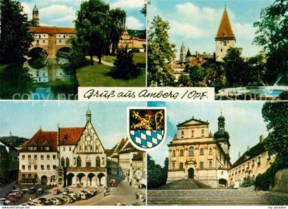 72849383 Amberg Oberpfalz Rathaus Kirche Bruecke Amberg