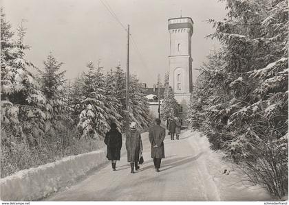 AK Annaberg Buchholz Auf dem Pöhlberg Winter Gasthof Baude a Geyersdorf Mildenau Königswalde Cunersdorf Erzgebirge DDR