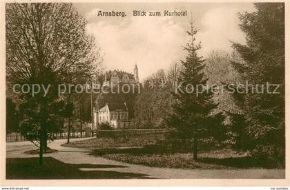 73695538 Arnsberg Westfalen Blick zum Kurhotel Arnsberg Westfalen