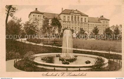 73821719 Auerbach  Vogtland Zentralschule Brunnen Fontaene