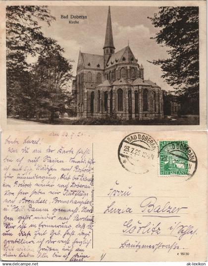 Ansichtskarte Bad Doberan Kirche 1925