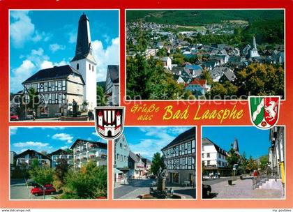 73207211 Laasphe Bad Kirche Brunnen Fachwerk Laasphe Bad