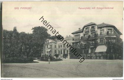 Bad Pyrmont - Kaiserplatz mit Kriegerdenkmal - Verlag Georg Brand Bad Pyrmont