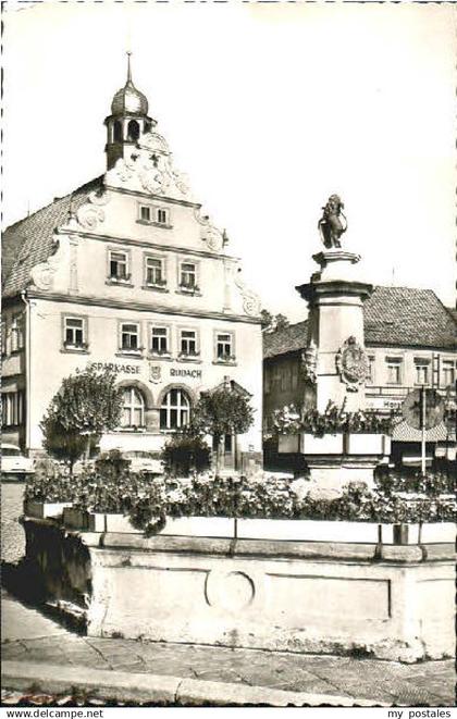 70096032 Rodach Coburg Rathaus Brunnen Bad Rodach