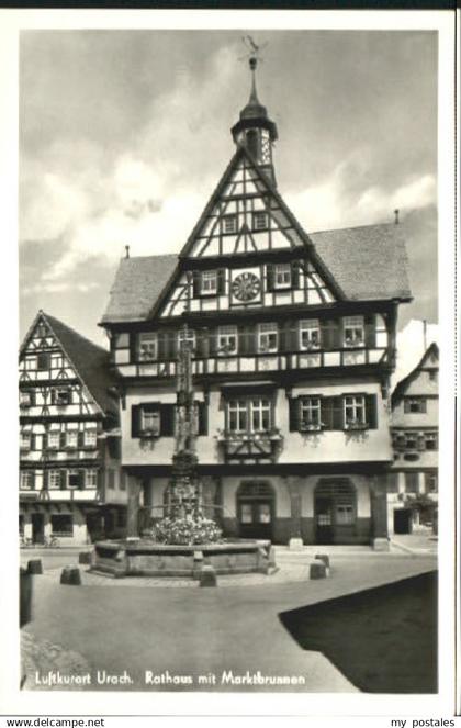 70081298 Urach Bad Urach Rathaus Brunnen   Bad Urach