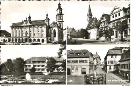 70108111 Bad Windsheim Kurhaus Kirche Rathaus Brunnen x 1961 Bad Windsheim