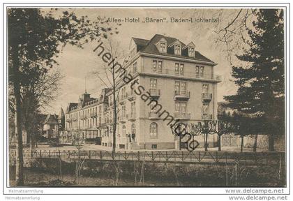 Baden-Baden - Baden-Lichtental - Allee-Hotel Bären - Verlag Wilh. Th. Schmidt Baden-Baden