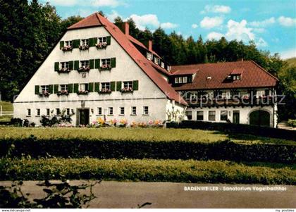 72639139 Badenweiler Sanatorium Vogelbachhof Badenweiler