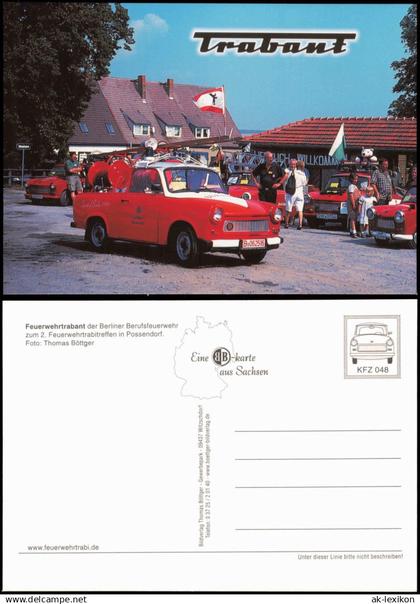 Possendorf Bannewitz Feuerwehrtrabant der Berlin Feuerwehrtrabitreffen 2000