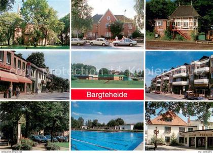 73673653 Bargteheide Kirche Rathaus Bahnhof Stellwerk Strassenpartien Freibad Th