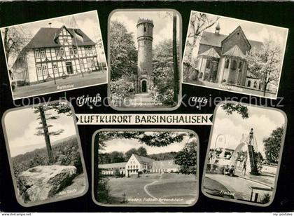 73293212 Barsinghausen Rathaus Klosterkirche Nordmannsturm Freibad Fussball-Verb