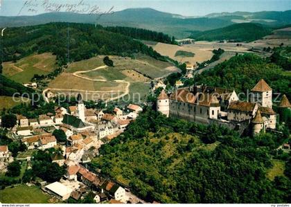 73195148 Woerth Donau Fliegeraufnahme mit Schloss Woerth Donau