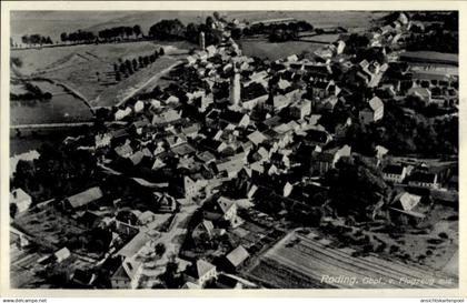 CPA Roding in der Oberpfalz, Fliegeraufnahme