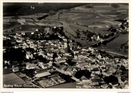 CPA Roding in der Oberpfalz, Fliegeraufnahme