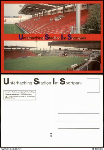 Unterhaching (LK München) Unterhaching Stadion Sportpark Tribüne 2004