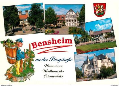 73238385 Bensheim Bergstrasse Fachwerkhaeuser Schloss  Bensheim Bergstrasse