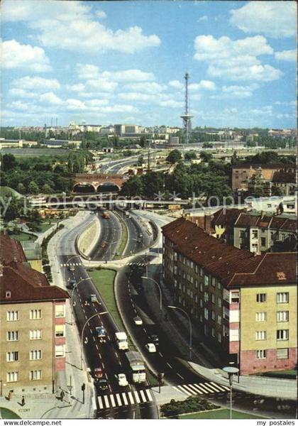 71962668 Halensee Berlin Stadtautobahn Funkturm  Halensee Berlin