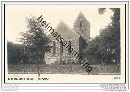 Berlin-Mahlsdorf - Evangelische Kirche - Foto-AK