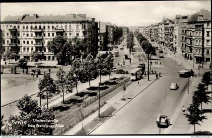 CPA Berlin Prenzlauer Berg, Dimitroffstraße Ecke Prenzlauer Allee, Straßenbahn