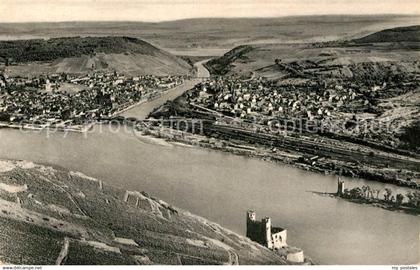 72981787 Bingen Rhein Ruine Ehrenfels Bingerbrueck Fliegeraufnahme Bingen