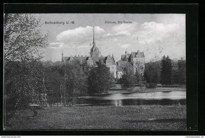 AK Boitzenburg U.-M., Rückseite vom Schloss