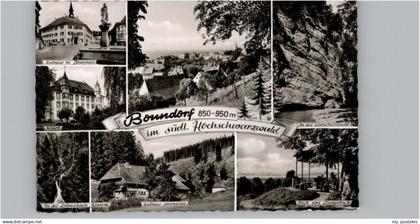 70747103 Bonndorf Schwarzwald Bonndorf Rathaus Brunnen Schloss Gasthaus Sommerau