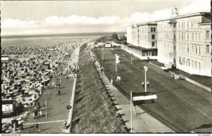 70119281 Borkum Nordseebad Borkum Promenade ungelaufen ca. 1955 Borkum