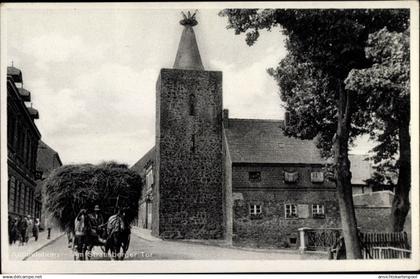 CPA Altlandsberg in Brandenburg, Partie am Strausberger Tor, Storchennest, Heukarren