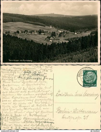 Ansichtskarte Tellerhäuser-Breitenbrunn (Erzgebirge) Stadtpartie 1929